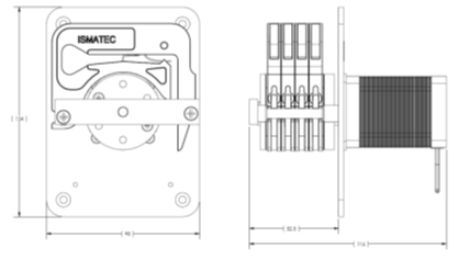 Ismatec multichannel panel mount